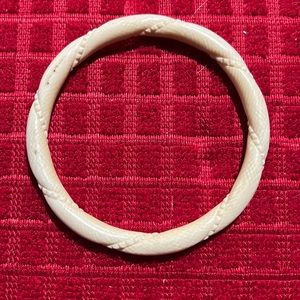 Hand Carved Bangle Bracelet